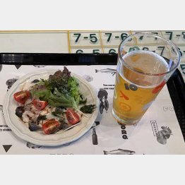 瀬戸内の魚のカルパッチョとクラフトビール（Ｃ）日刊ゲンダイ