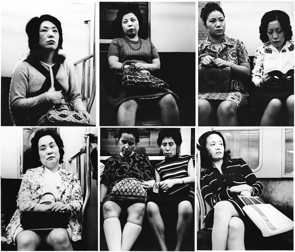 「地下鉄」（1964─67年撮影、「東京人生」［2006年刊］より）