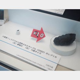 小惑星リュウグウから採取されたサンプル（提供写真）