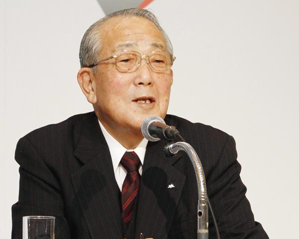 78歳でJAL会長に就任（2010年2月1日）／（Ｃ）日刊ゲンダイ