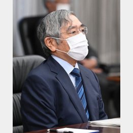 アベノミクスの異次元緩和が円の価値下落に大拍車（日銀の黒田東彦相殺）／（代表撮影）