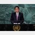 演説を行う岸田首相（Ｃ）ロイター