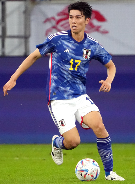 サッカー日本代表 17番 田中碧-