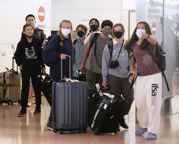 海外から羽田空港に到着した訪日客（Ｃ）共同通信社
