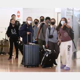 海外から羽田空港に到着した訪日客（Ｃ）共同通信社