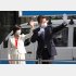 旧統一教会との「推薦確認書」取り交わしを認めた大串正樹デジタル副大臣（写真は、当時、2021年衆院選での同氏、右は応援に入った丸川珠代参院議員）／（Ｃ）日刊ゲンダイ