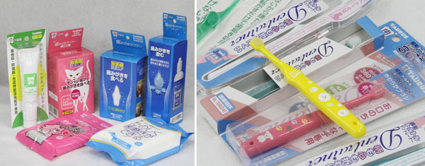 いろんなタイプの歯ブラシや歯磨き剤がある（Ｃ）日刊ゲンダイ