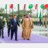 習氏はサウジを訪問（右はムハンマド皇太子）　（Ｃ）ロイター／Saudi Press Agency