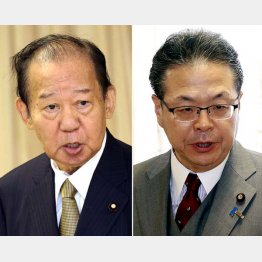和歌山１区補選は２人の代理戦争（左から二階俊博、世耕弘成両議員）／（Ｃ）日刊ゲンダイ