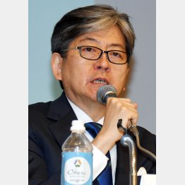 コインチェックの子会社化を発表した松本大氏（2018年）／（Ｃ）日刊ゲンダイ