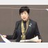 太陽光義務化条例案について述べる小池都知事（Ｃ）共同通信社