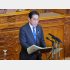 国民の心を奮い立たせるための首相演説なんだから（施政方針演説をする岸田首相）／（Ｃ）日刊ゲンダイ