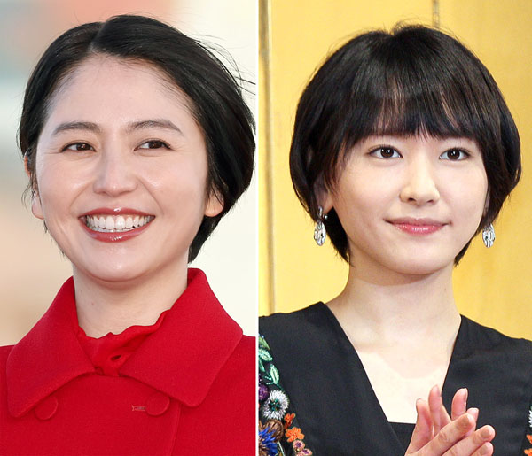 長澤まさみ（左）と新垣結衣（Ｃ）日刊ゲンダイ