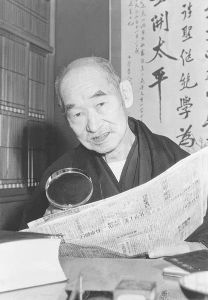 新聞記者から衆議院議員となった古島一雄ー1950（昭和25）年2月12日（Ｃ）共同通信社