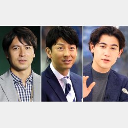“異業種への転身”を成した（左から）桝太一、富川悠太、国山ハセンの3氏（Ｃ）日刊ゲンダイ