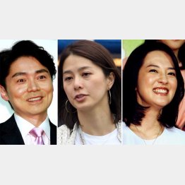 （左から）NHKの高瀬耕造、杉浦友紀、鈴木奈穂子3アナウンサー（Ｃ）日刊ゲンダイ
