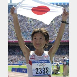 シドニー五輪女子マラソンで金メダルを獲得した高橋尚子（Ｃ）共同通信社