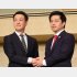 大阪は完全制覇の日本維新の会（大阪の吉村洋文府知事と横山英幸市長＝左）／（Ｃ）日刊ゲンダイ
