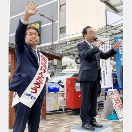 「政治とカネ」批判を全面展開、15日は野田元首相が応援入り（衆院千葉5区補選、立憲民主の矢崎堅太郎氏＝左）／（Ｃ）日刊ゲンダイ