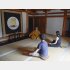 高野山金剛寺で「瞑想体験」に参加する外国人観光客（Ｃ）共同通信社