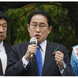 事件当日、衆院和歌山1区補欠選挙で応援演説する岸田首相（Ｃ）共同通信社