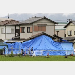 殺害現場となった滋賀県のあかりさん（仮名）の自宅（Ｃ）共同通信社