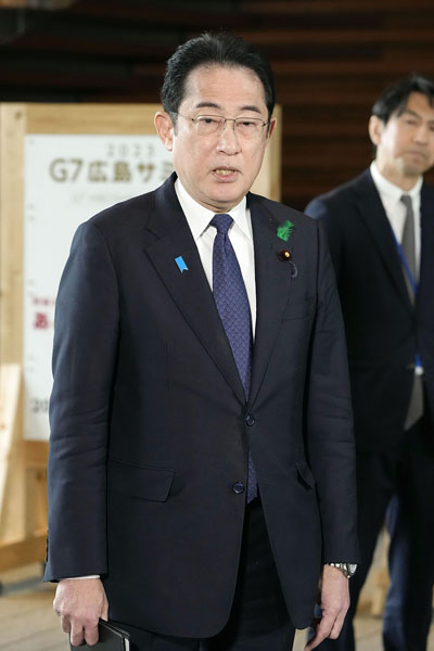 「解散」については「今は考えていない」と、慎重な岸田首相（Ｃ）共同通信社