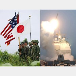 日本は世界第3位の軍事大国になる必要があるのか（右は、購入予定の巡航ミサイル「トマホーク」）／（Ｃ）共同通信社