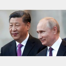 ドルに代わる基軸通貨を狙う大国（ロシアのプーチン大統領と中国の習近平国家主席）／（Ｃ）ロイター