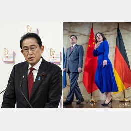 G７議長国・日本の調整力が問われる（岸田首相、独中外相会談＝右）／（Ｃ）共同通信社