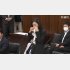 号泣する日本維新の会の梅村みずほ議員（参議院インターネット審議中継から）