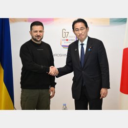ウクライナのゼレンスキー大統領は日本に大きく“期待”（岸田首相と、＝代表撮影）