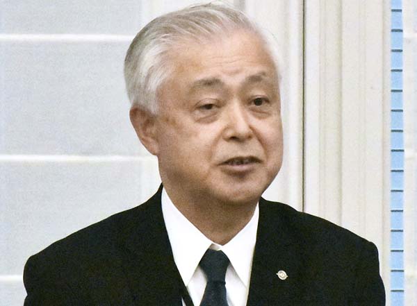 日本原子力発電の村松衛社長（Ｃ）共同通信社