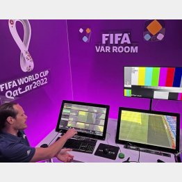 2022年サッカーW杯ではAIによるオフサイド判定が話題になった（Ｃ）共同通信社