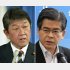 自民党の茂木幹事長（左）と公明党の石井幹事長（Ｃ）日刊ゲンダイ
