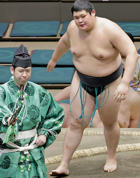 相撲・大の里は初土俵、幕下付け出し10枚目で早速6勝1敗（Ｃ）共同通信社