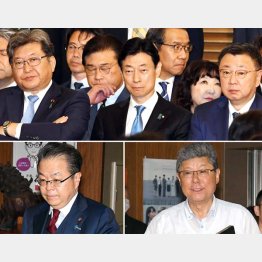 誰も5人衆を認めていない（上写真から時計回りに、左から萩生田、西村、松野、高木、世耕の5議員）／（Ｃ）日刊ゲンダイ