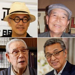 左上から、坂本龍一さん、早乙女勝元さん、宝田明さん、森田実さん（Ｃ）日刊ゲンダイ