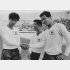 東京五輪は大学生だった3人（見から筆者、杉山、小城）もメキシコ五輪予選で活躍した（本人提供）