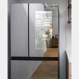 ドアが透けるツインバード製冷蔵庫（提供）筆者