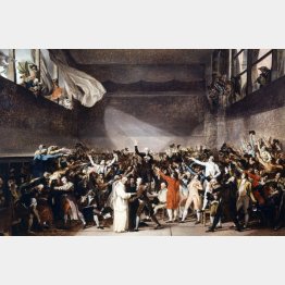 フランス革命　ダヴィド画の「球戯場の誓い」　（Ｃ）Album ／ Fine Art Images／共同イメージズ