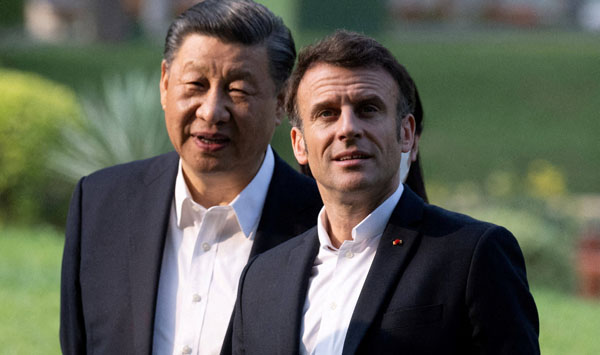 同盟は家臣ではない（中国の習近平国家主席と会談するマクロン仏大統領）／（Ｃ）ロイター