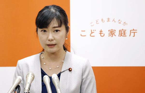 何も学ばない（加藤鮎子こども政策相）／（Ｃ）共同通信社