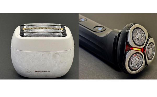 左から、パナソニック「ラムダッシュ　パームイン」（4万2000円）とヤーマン「HOT SHAVE」（3万円）／（提供）筆者