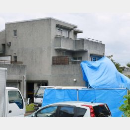 恵さんと子供5人が殺害された県営アパート（Ｃ）共同通信社