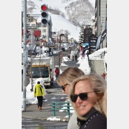 外国人観光客に大人気の北海道・ニセコ（Ｃ）共同通信社