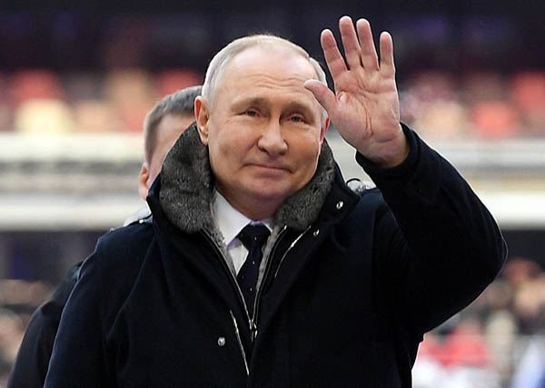 今年2023年2月ロシアの「祖国防衛の日」、この日のイベントも、プーチン大統領の影武者が出席したとみられている（Ｃ）ロイター／ Sputnik／Kremlin