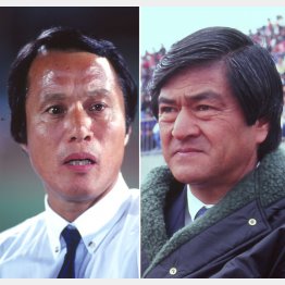 Jが開幕（1993年）して浦和・森監督（右）とG大阪・釜本監督として競い合った（Ｃ）Norio ROKUKAWA ／ office La Starada
