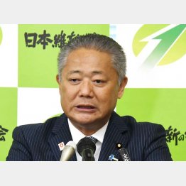 「（2025年大阪・関西万博の実施は）絶対に止めない」と、日本維新の会の馬場伸幸代表（Ｃ）日刊ゲンダイ