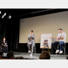 11月30日に渋谷ユーロスペースで開催された映画のトークセッション（中央が松尾氏）／（提供写真）
